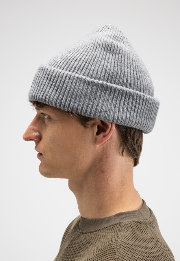 Afbeelding van Army Wool Hook Beanie - M2629004 Grey Melange 133 - Butcher of Blue